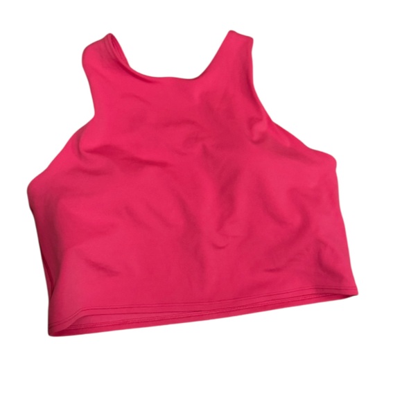 Athleta Pink Crop Top large - like new - Picture 2 of 5